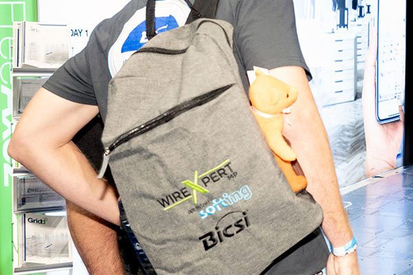 Attendee backpack example