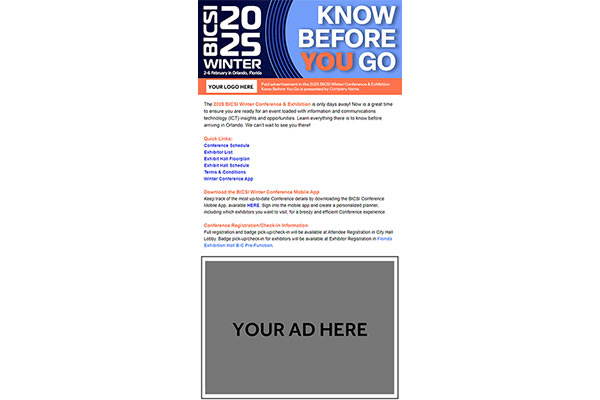 know before you go email