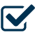Small Dark BICSI Blue checkmark